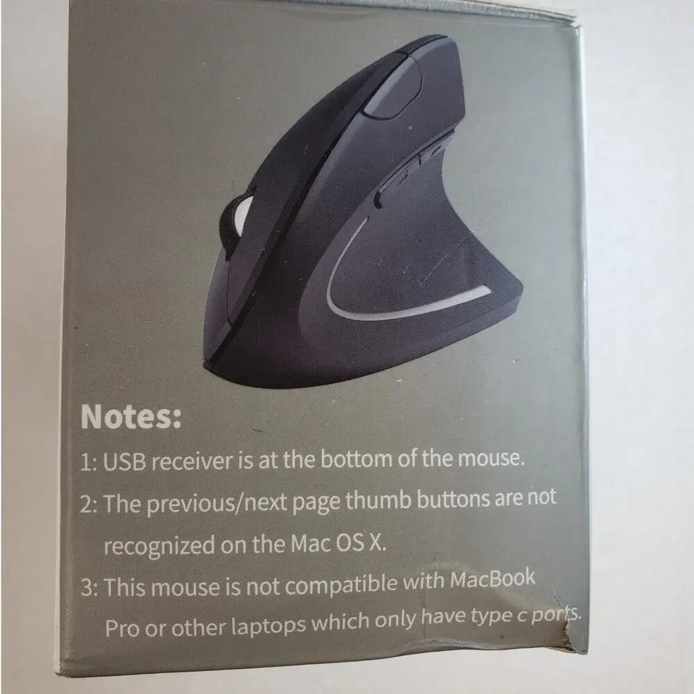 Lekvey Ergonomic Mouse, Vertical Wireless Mouse - Rechargeable 2.4GHz Optical